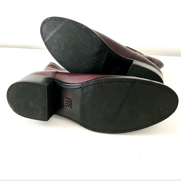 ❤️❤️Like new Frye variegated burgundy leather boots 8.5 - Picture 7 of 9